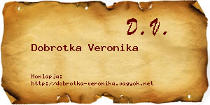 Dobrotka Veronika névjegykártya