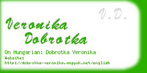 veronika dobrotka business card